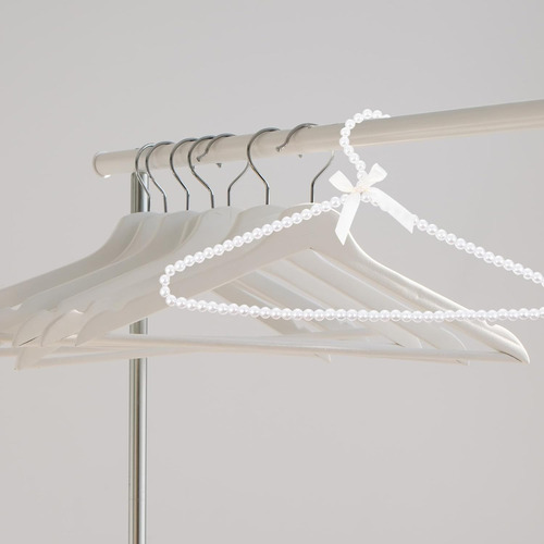Percha De Perlas Multiuso Para Colgar Abrigos Y Ropa