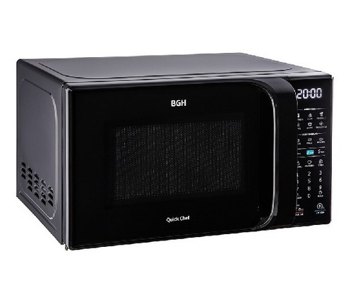 Microondas Bgh Eco Negro Digital 23 Litros 800w 220v Negro