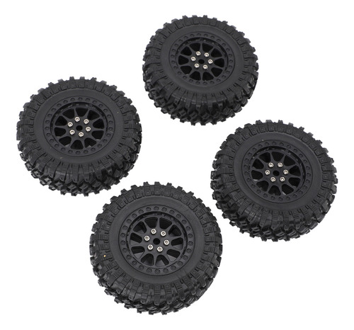 Neumáticos De Coche Rc Negros Y Negros, Robustos, De Goma, C