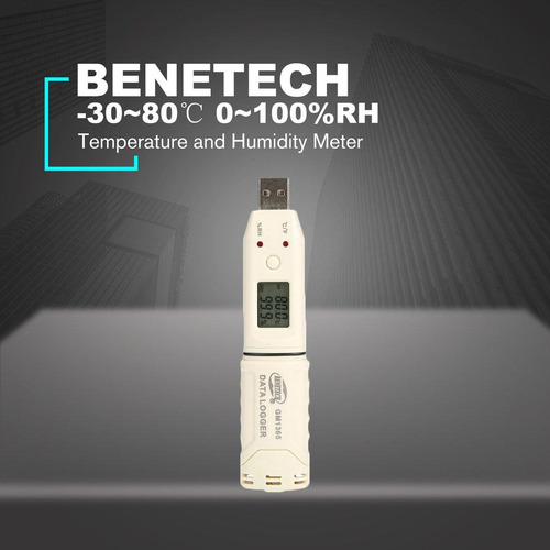 Data Logger Usb De Humedad Y Temperatura - Benetech Gm1365