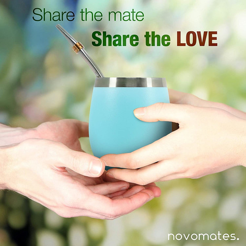 Taza Yerba Mate De Acero Inoxidable De Doble Pared Con ...