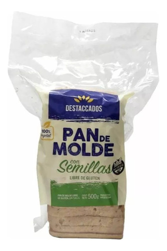 Pan De Molde C/ Semillas Destaccados S/tacc 500g Vegano - Fw