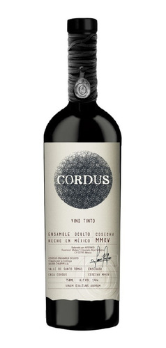 Imagen 1 de 2 de Vino Tinto Cordus Ensamble Oculto 750ml