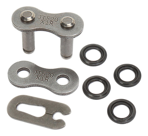 Chain Serie Acero Negro X-ring Clip Tipo Enlace Conexion