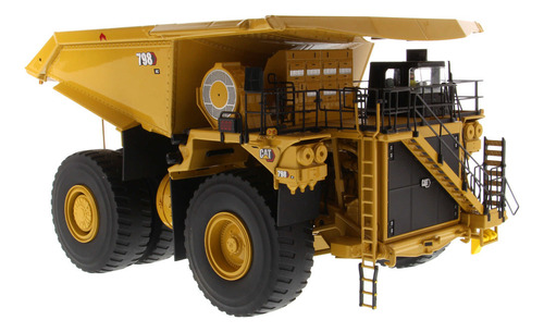 Miniatura Detalhada 1/50 Caterpillar 798 Caminhão Mineração Cor Amarelo
