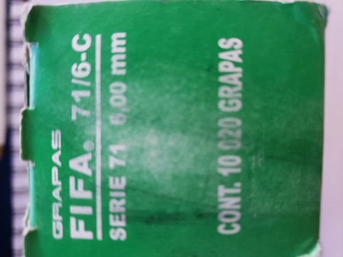 Grapa Neumatica Fifa 71/6c 6 Mm Caja Con 10020 Grapas