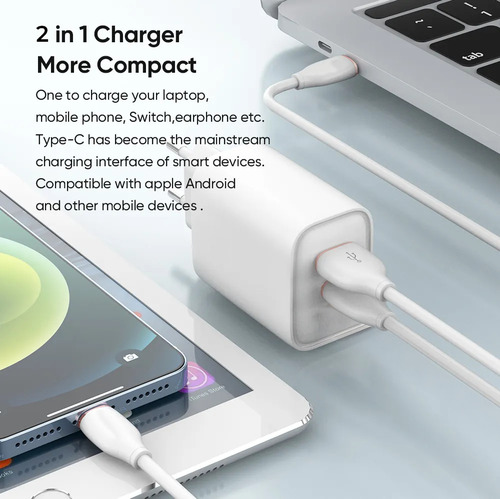 Cargador Rapido 65w + Cable Para Apple Pencil (1ra Gen)