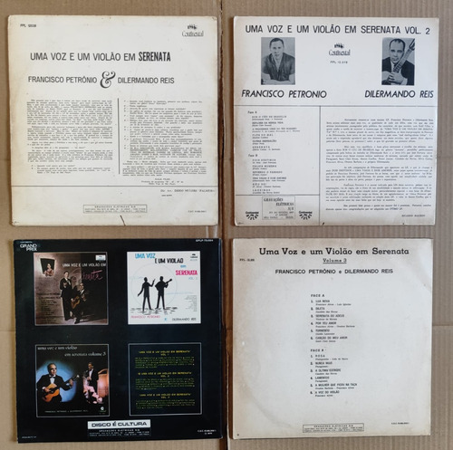 05 Lps Francisco Petronio Dilermando Reis Uma Voz Um Violão (Usado)