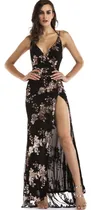 Comprar Vestido De Fiesta Noche C\u002F Tajo Brillo Lentejuelas 21752