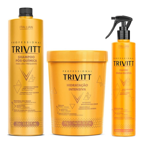 Kit Trivitt Shampoo + Máscara + Fluído