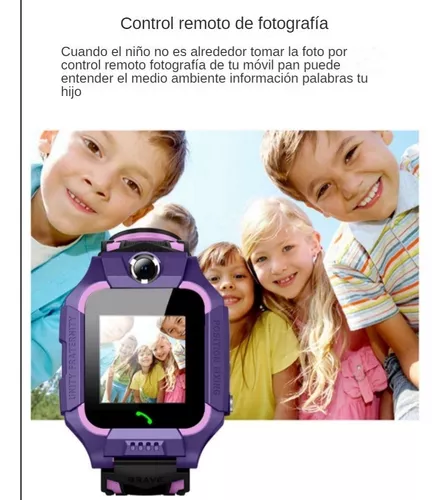 Reloj inteligente para niños, resistente al agua IP67, pantalla táctil HD  LBS de posicionamiento, con cámara de llamada de dos vías SOS, ranura para