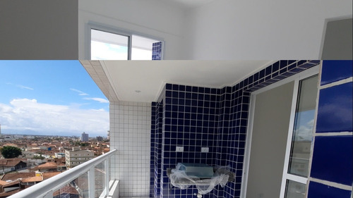 Imagem 3 de 14 de Amj156 Apartamento 2 Dormitórios - 100 Mts Praia- Caiçara -
