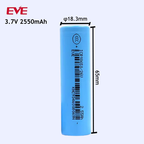 Células Bateria Litio Eve 18650 2600mah 3c 60 Un