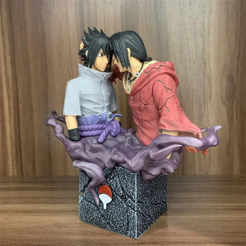 Figura De Acción De 17 Cm De Naruto Brotherly Uchiha Sasuke