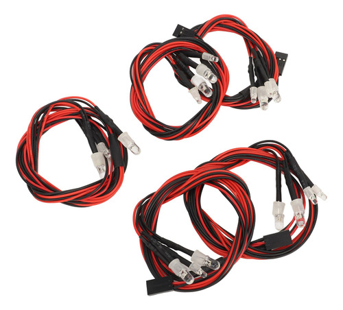 4 Led Rc Para Coche, 5 Unidades Universales De Alto Brillo,