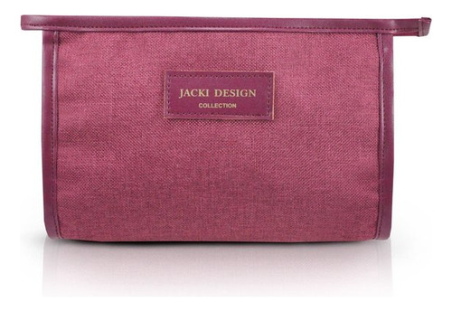 Necessaire Envelope Be You Em Poliéster Vinho Jacki Design