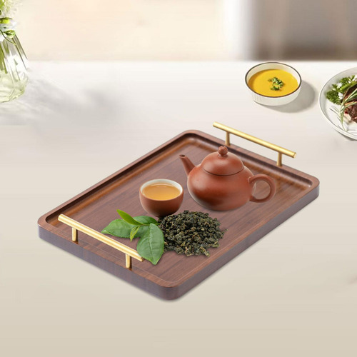 Bandeja De Madera Para Servir, Bandeja Para Mesa De 40x30cm