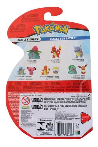 Imagem 5 de 6 de Pokémon Battle Figure Articulada Dupla Bulbasaur & Eevee