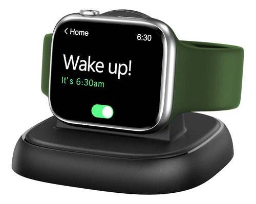 Soporte De Cargador Apple Watch Negro Con Usb C