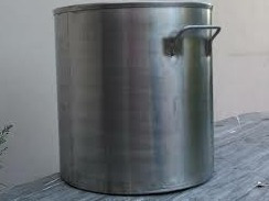 Imagen 1 de 2 de Olla En Acero Inoxidable Cap. 55lt.