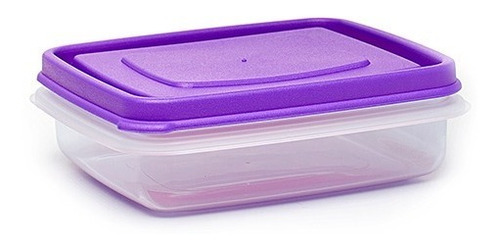 Imagen 2 de 3 de Contenedor Rectangular Sanwdichera Vianda 13 Cms 450 Ml