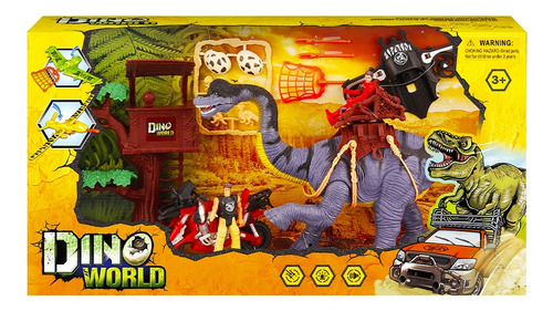 Dino World Set Grande Dinosaurio Con Accesorios Ck