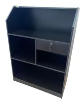 Comprar Balcão De Atendimento Infinitilux Moveis Recepção Atendimento Gaveta Preto Com 110cm De Altura X 80cm De Largura X 40cm De Profundidade