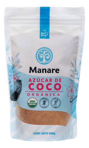 Azúcar De Coco Orgánica 300 G - Manare