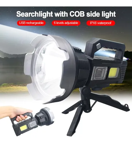 Foco De Caza Linterna Led Potente Lampara Minera 300metros