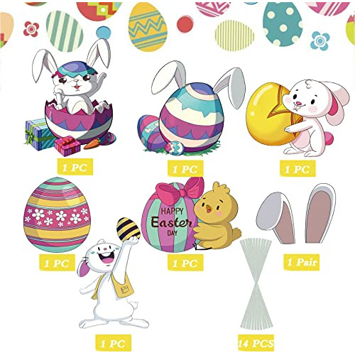 Letreros De Pascua Para Decoración De Patio De Epdplay, 7 Un