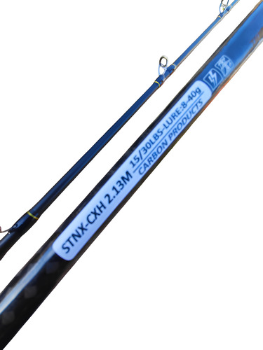 Caña Salesta Nx 2.13 15/30lbs Trolling Carnada Rotativo Bait Negro