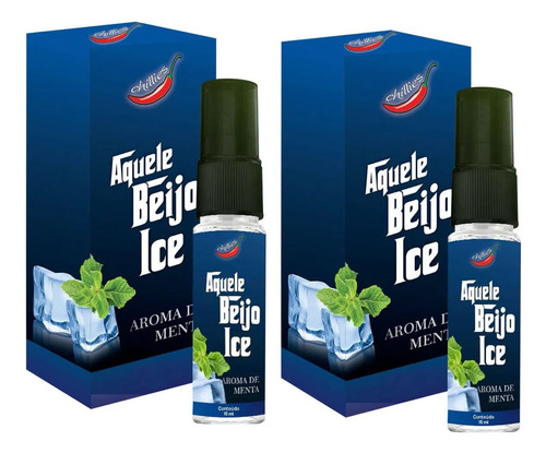 Kit 2 Aquele Beijo Ice Spray Bucal Refrescante 15ml Chillies