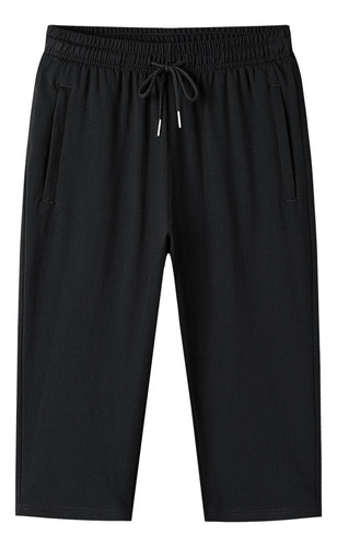 Pantalones Capri Casuales De Algodón Con Pierna Recta