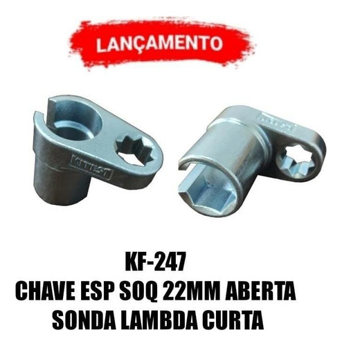Chave Soquete Sextavada 22mm Para Sonda Lambda Kitest Kf-247