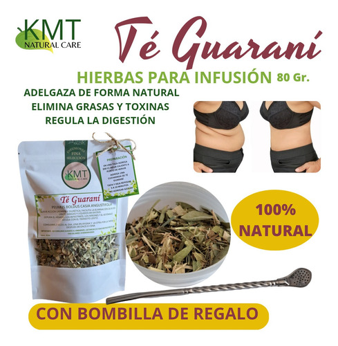 Té Guaraní 100% Natural Elimina Grasas-toxinas- Adelgazante 