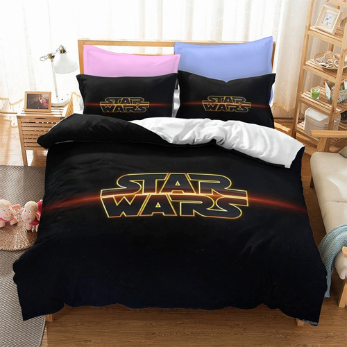 Funda De Edredón Suave Star Wars Juego De Cama Doble