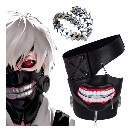 3d Tokyo Ghoul Kaneki Ken Máscara Anillo Halloween Cosplay