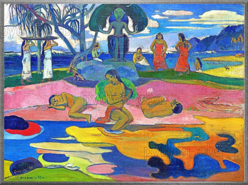 Cuadro Dia Del Dios (mahana No Atua) De Paul Gauguin - 1894