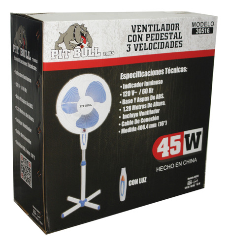 Ventilador Pit Bull 3 Velocidades