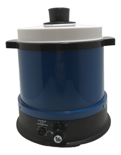 Panela Termocera Profiss 400g Com Balde Refil Derreter Cera Cor Azul