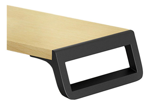 Grande Suporte De Mesa Fácil De Instalar Madeira E Preto