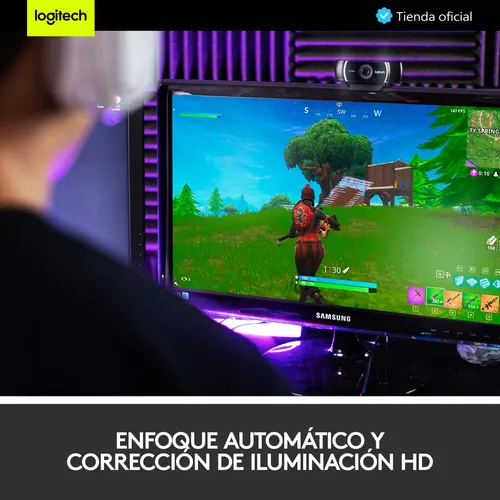 Combo Logitech Diadema H390 Estéreo + Cámara Web C922 1080p