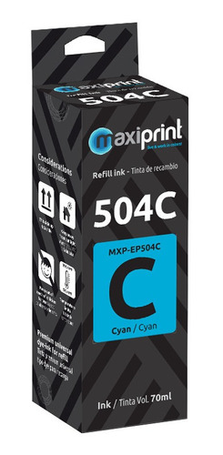 Tinta Maxiprint Compatible Epson T504 Cian (t504220-al)