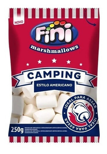 Marshmallows Camping Ao Estilo Americano 250g - Fini