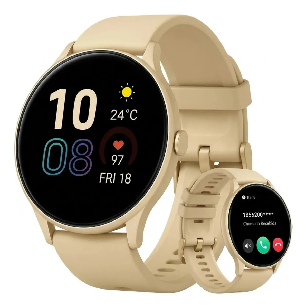 Relógio Smartwatch Inteligente Feminino Ip68 À Prova D'água Notificações Chamadas Bluetooth Saúde Monitoramento De Sono E Esportes