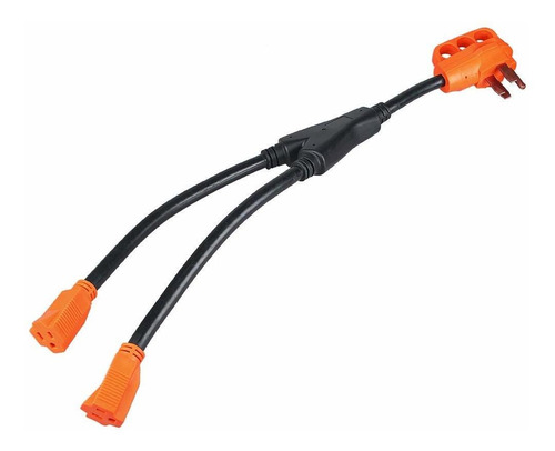 Epicord Rv Y Cable Adaptador 50 Amp Macho A (2) 15 Amp Hembr