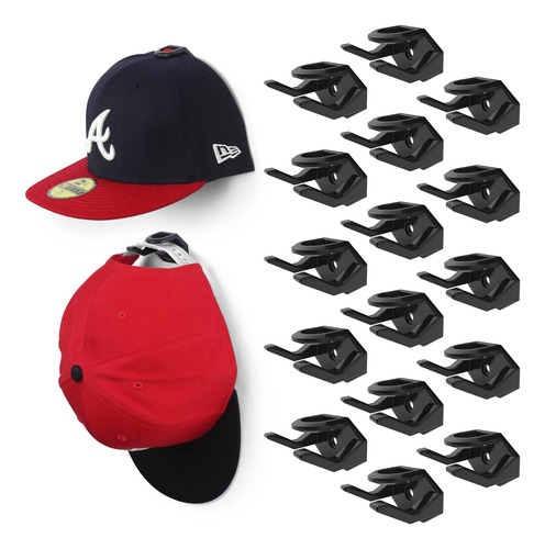 16 Piezas Gancho De Gorra De Beisbol Organizador De Sombrero