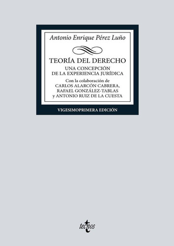 Libro: Teoria Del Derecho. Perez Luño,antonio Enrique  Alarc