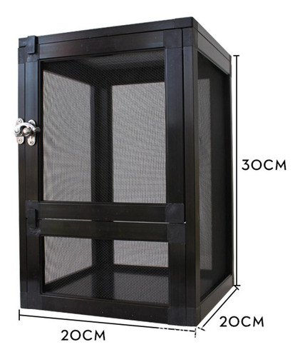 Caja De Cría De Hábitat Para Reptiles, Caja Negro