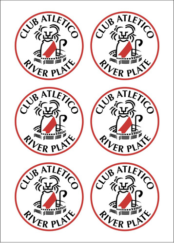 Stickers-etiquetas River Plate..- Candy Bar -mesa Dulce